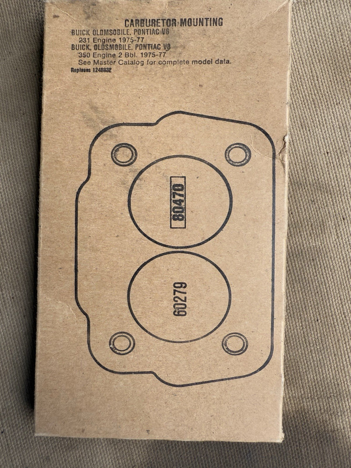 1975-77 Buick/Pontiac/Olds Carburetor Base Gasket