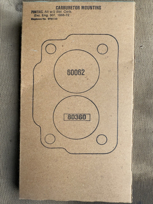 1968-72 Pontiac Carburetor Base Gasket
