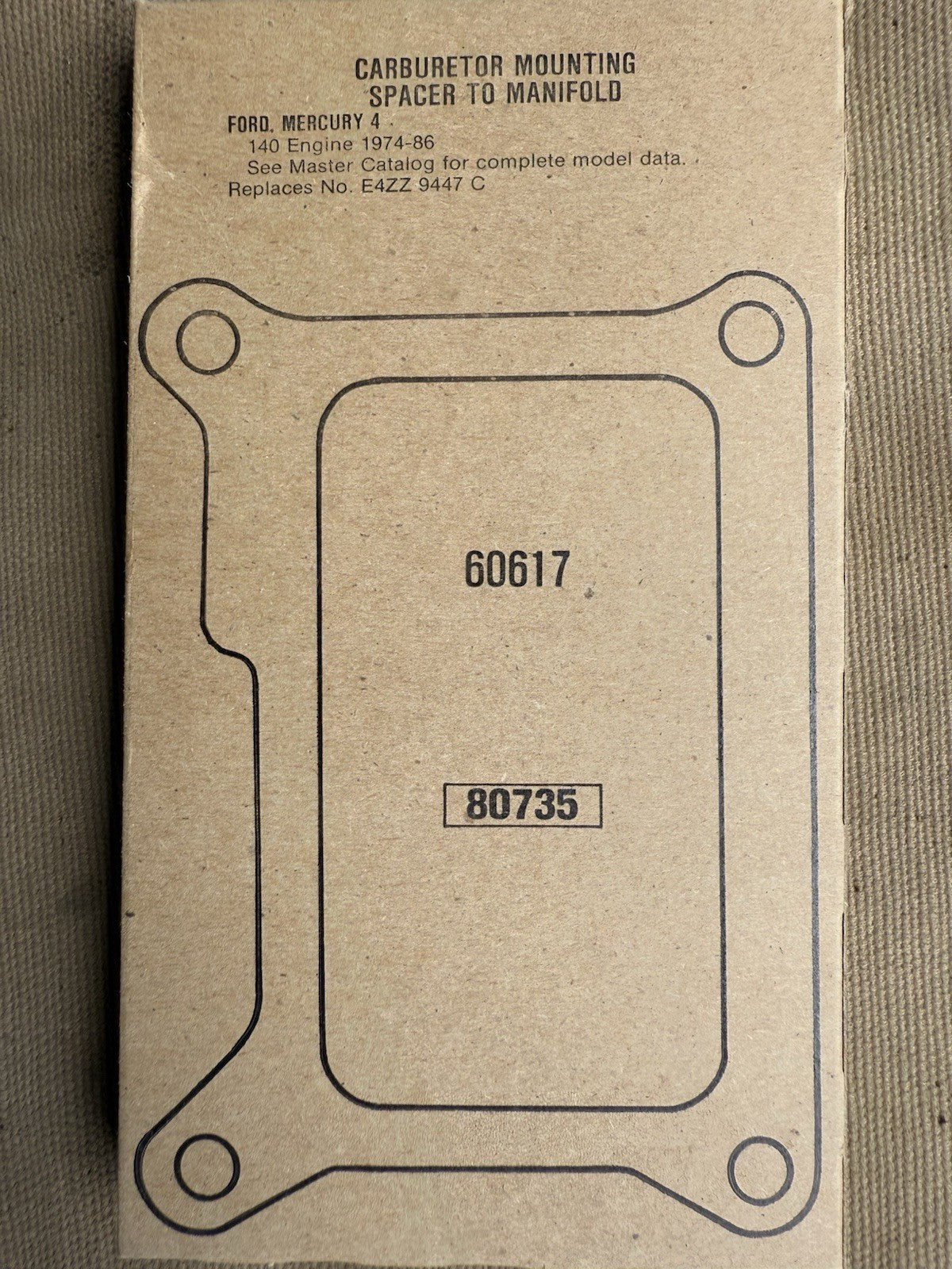 1974-86 Ford/Mercury 4 Cylinder Carburetor Mounting Gasket